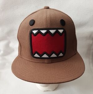 Brown Cap with Red Graphic